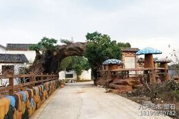 水泥假樹(shù)景觀大門(mén)